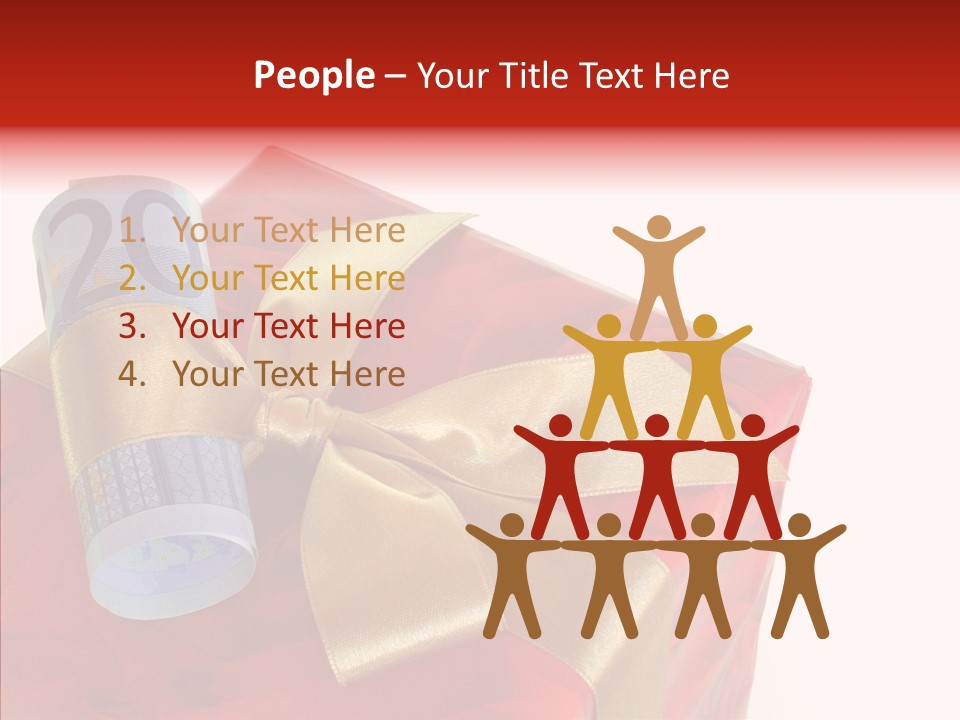 Rechnen Weihnachten Geldhaufen PowerPoint Template