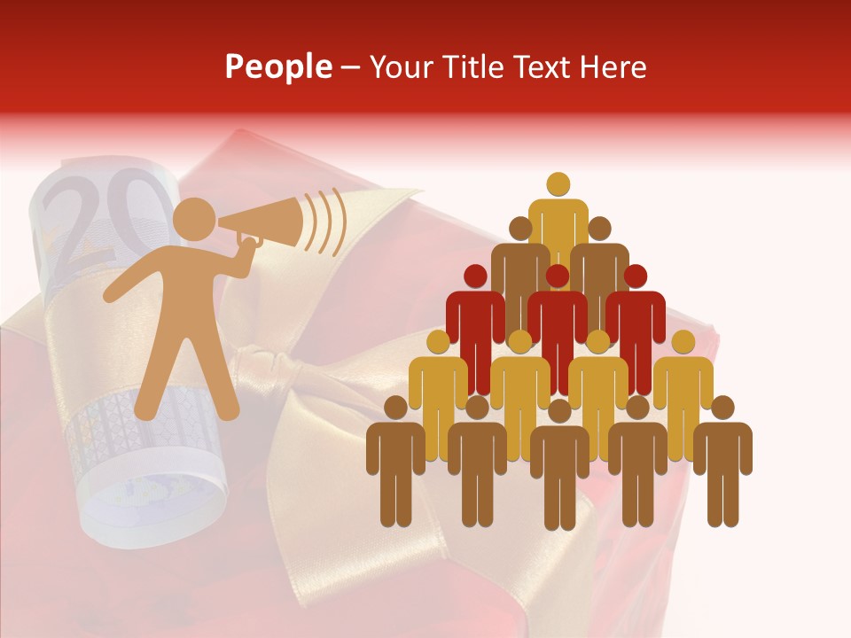 Rechnen Weihnachten Geldhaufen PowerPoint Template