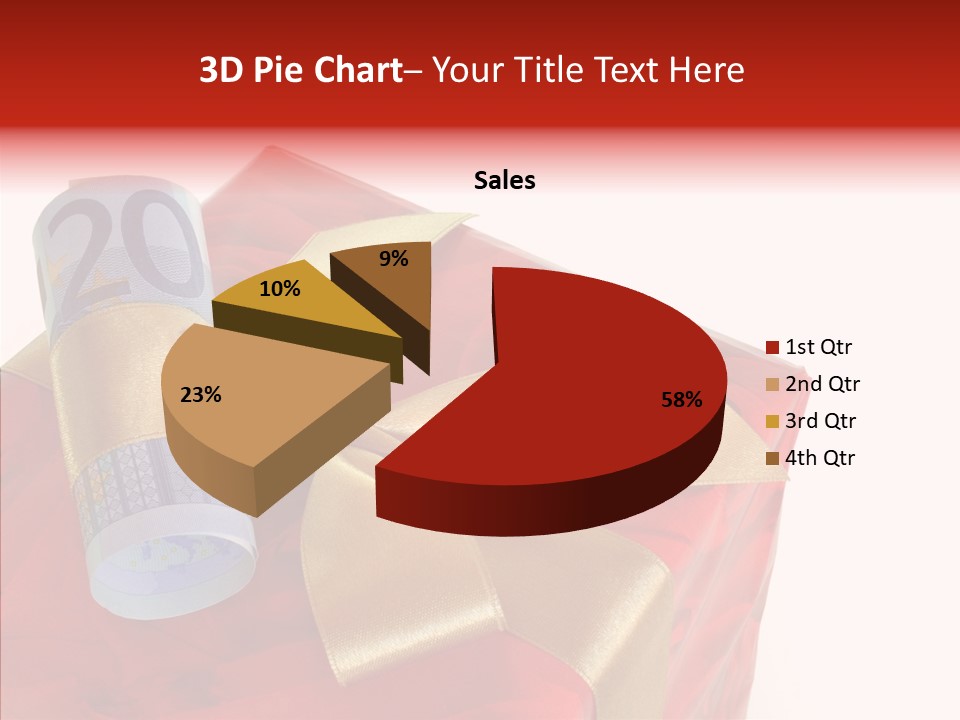 Rechnen Weihnachten Geldhaufen PowerPoint Template