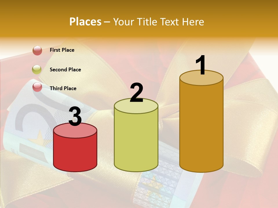 Weihnachten Schleife Freundschaft PowerPoint Template