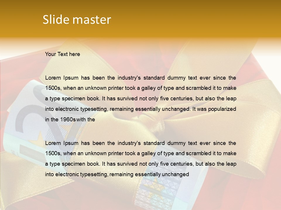 Weihnachten Schleife Freundschaft PowerPoint Template