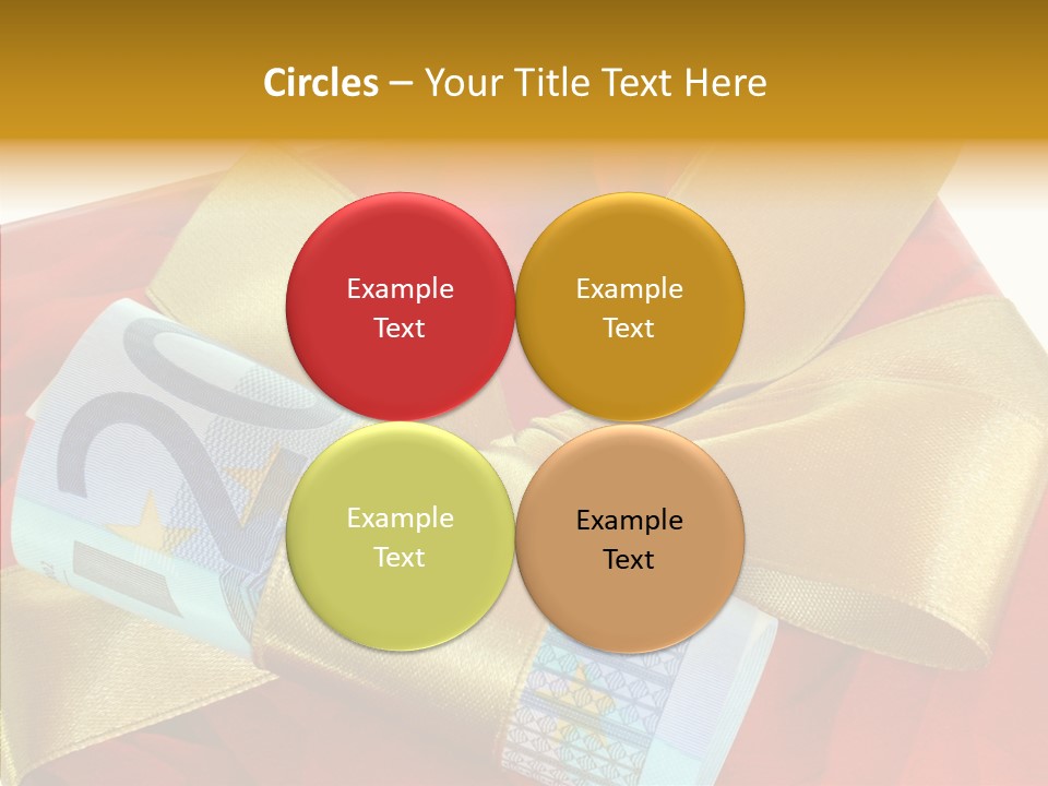 Weihnachten Schleife Freundschaft PowerPoint Template