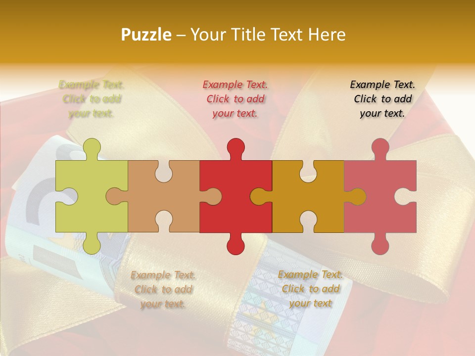 Weihnachten Schleife Freundschaft PowerPoint Template