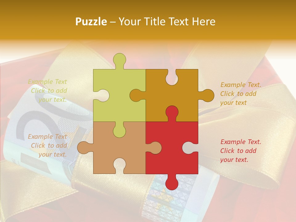 Weihnachten Schleife Freundschaft PowerPoint Template