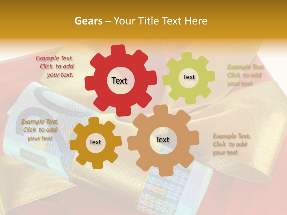 Weihnachten Schleife Freundschaft PowerPoint Template