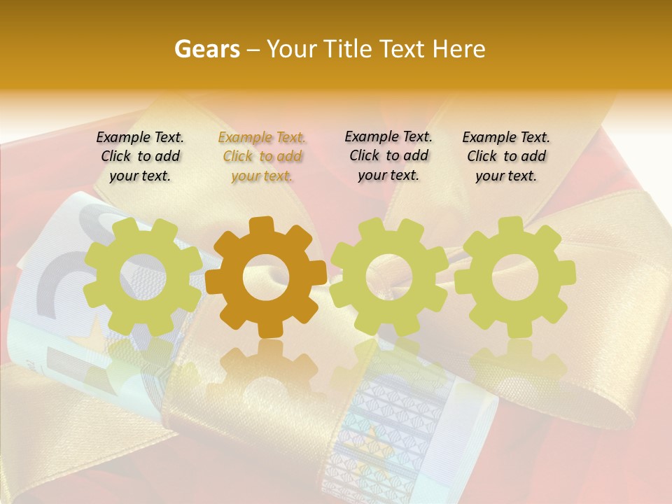 Weihnachten Schleife Freundschaft PowerPoint Template