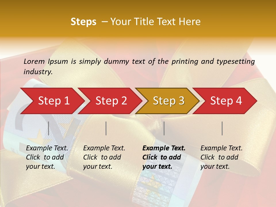 Weihnachten Schleife Freundschaft PowerPoint Template