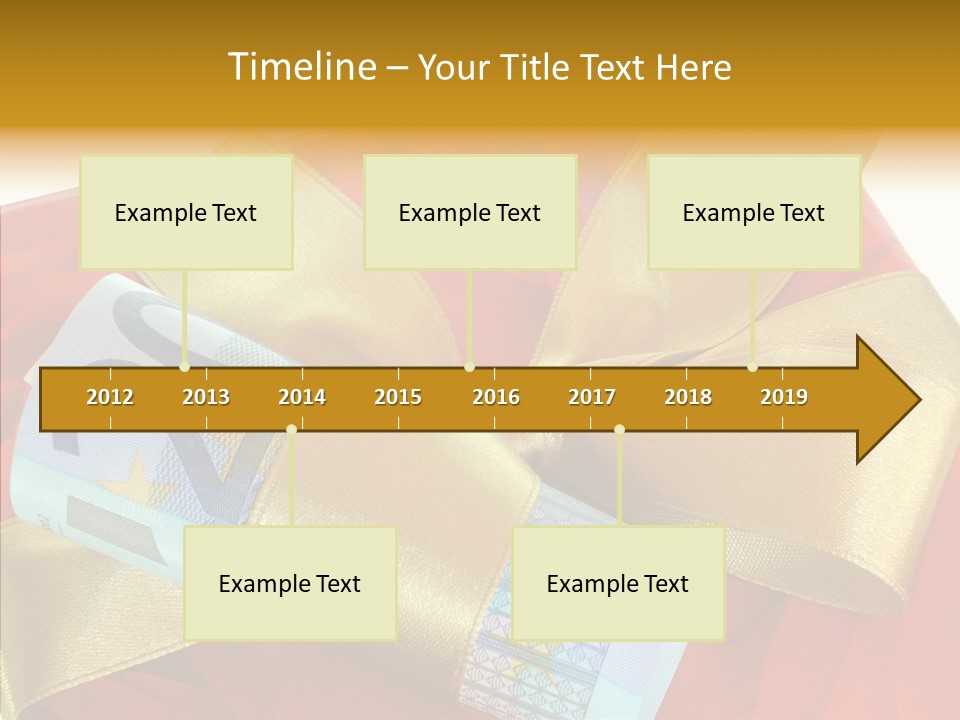 Weihnachten Schleife Freundschaft PowerPoint Template