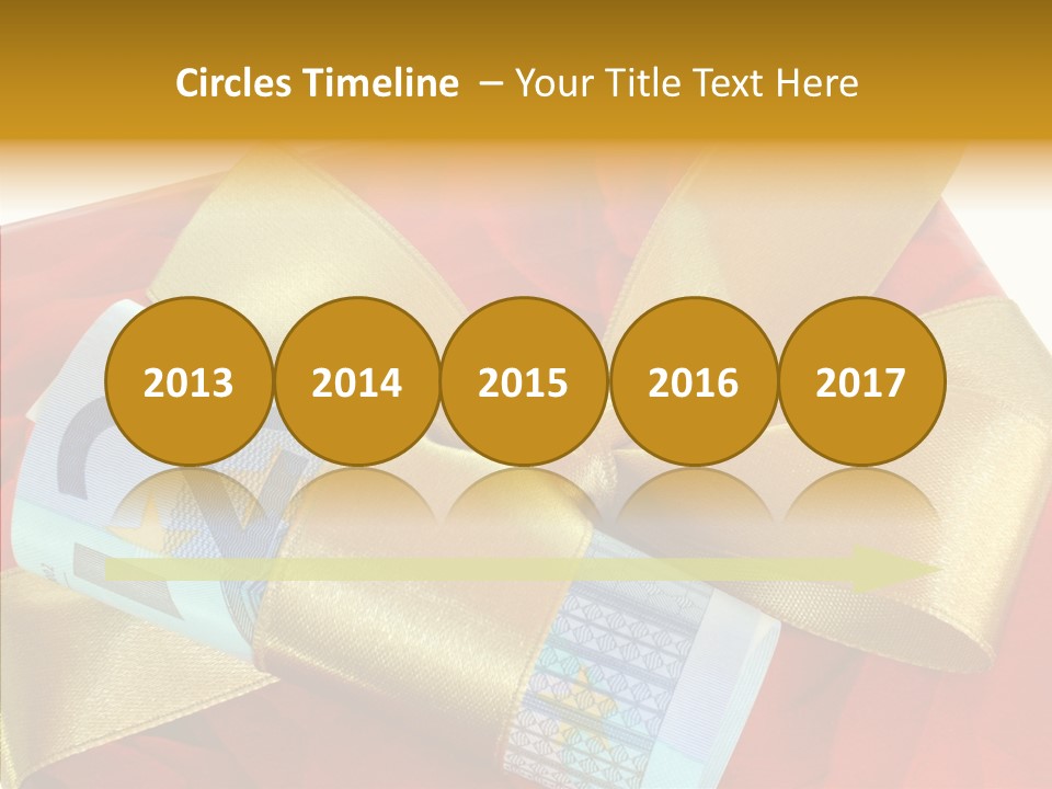 Weihnachten Schleife Freundschaft PowerPoint Template