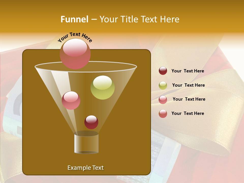 Weihnachten Schleife Freundschaft PowerPoint Template