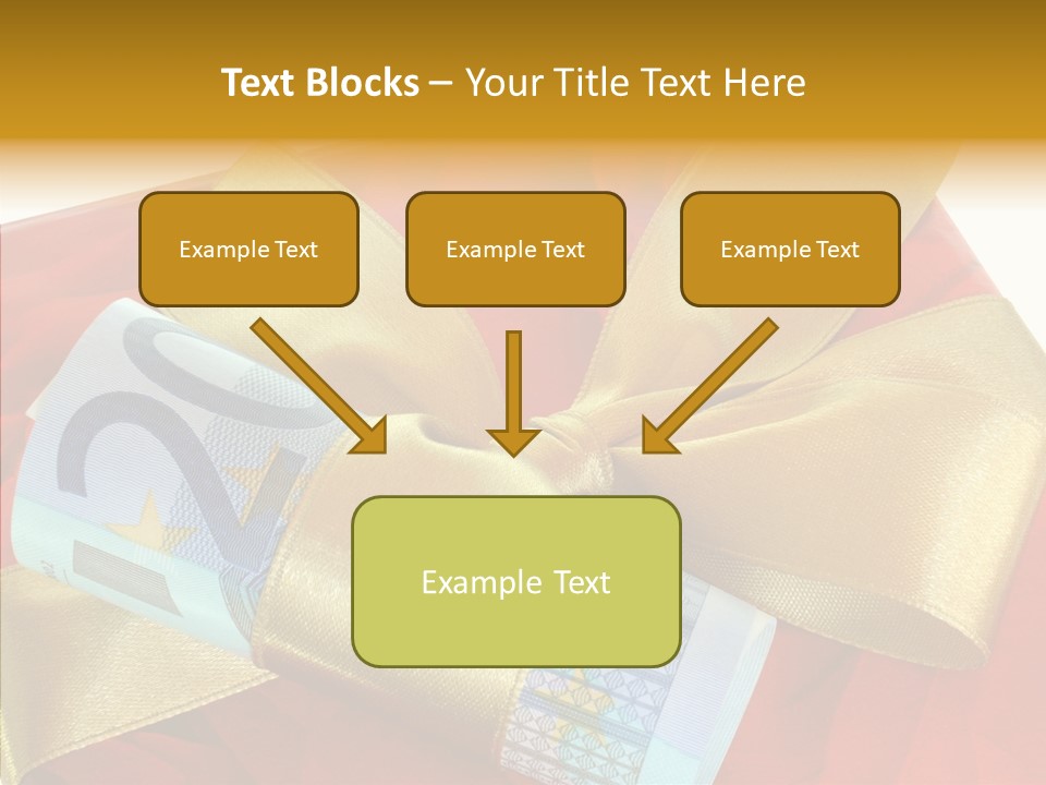 Weihnachten Schleife Freundschaft PowerPoint Template