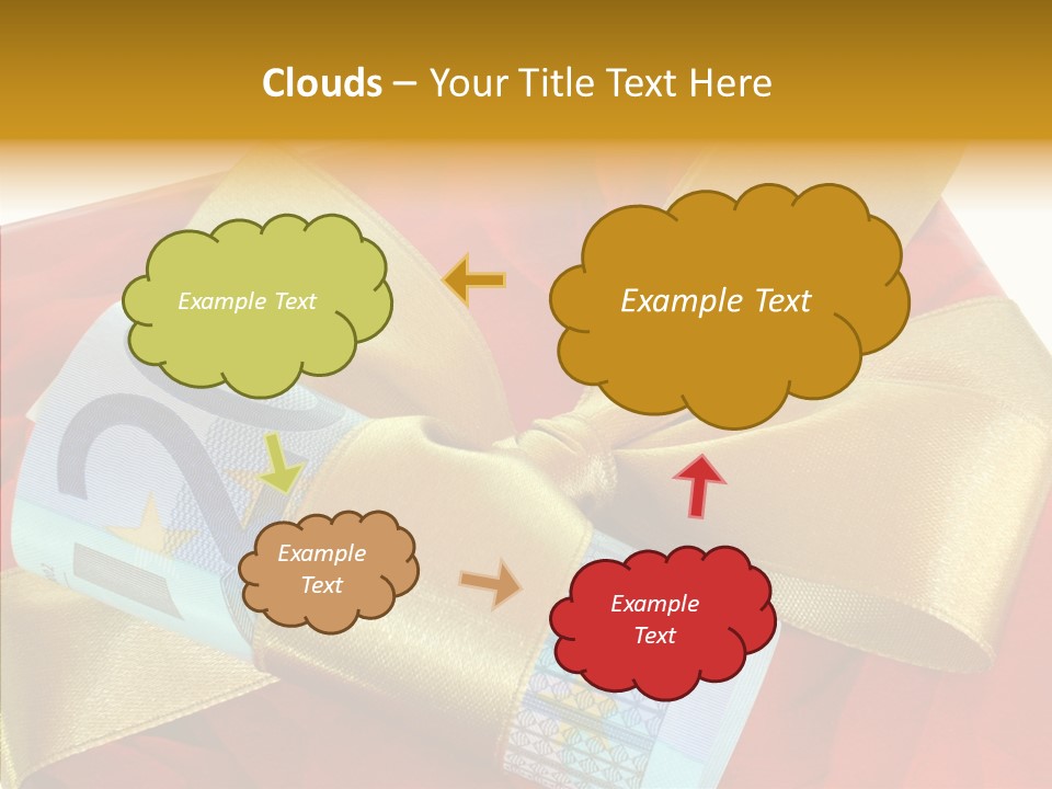 Weihnachten Schleife Freundschaft PowerPoint Template