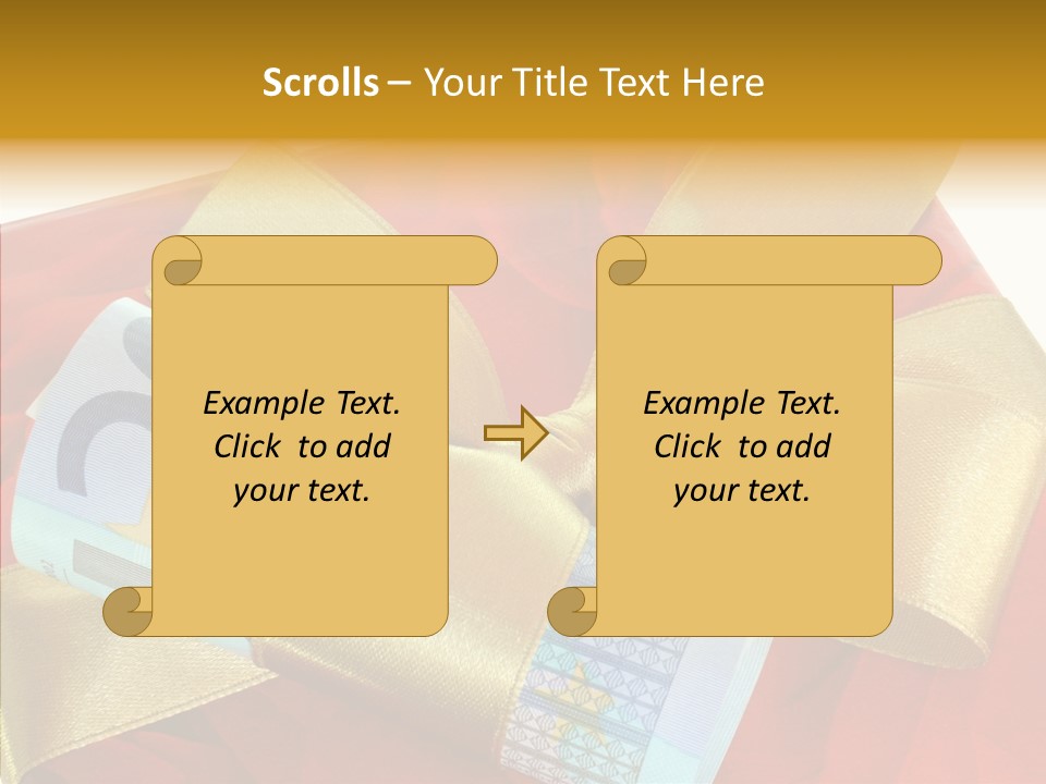 Weihnachten Schleife Freundschaft PowerPoint Template
