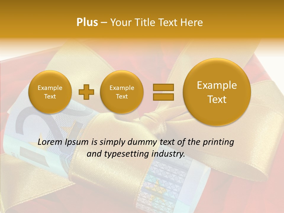 Weihnachten Schleife Freundschaft PowerPoint Template
