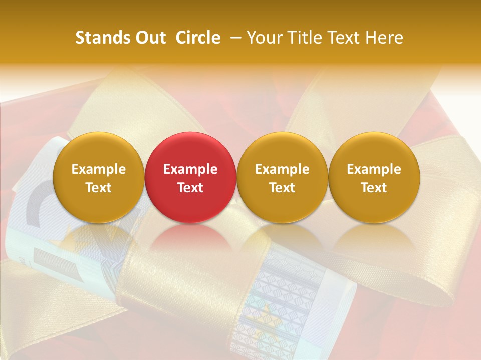 Weihnachten Schleife Freundschaft PowerPoint Template