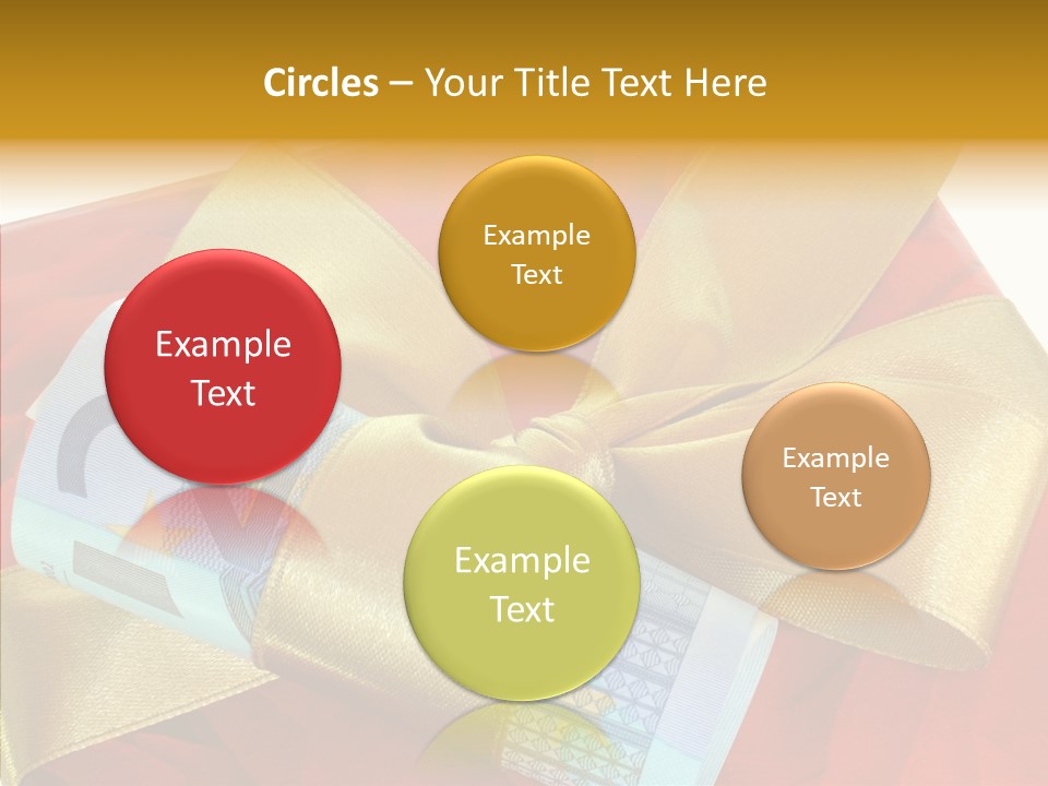 Weihnachten Schleife Freundschaft PowerPoint Template