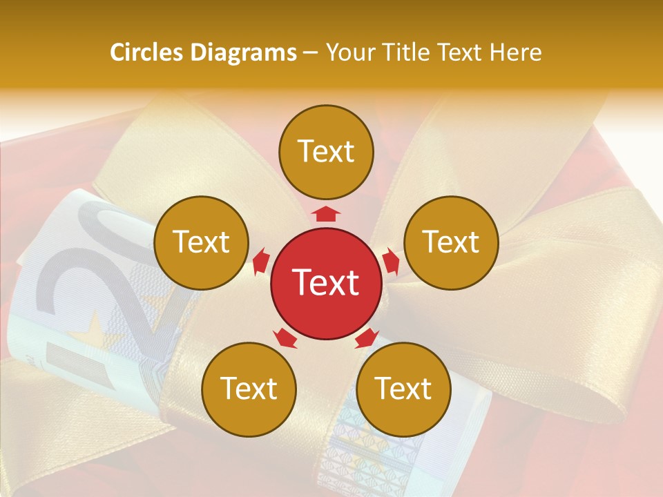 Weihnachten Schleife Freundschaft PowerPoint Template