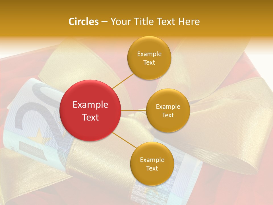 Weihnachten Schleife Freundschaft PowerPoint Template