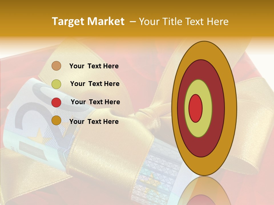 Weihnachten Schleife Freundschaft PowerPoint Template