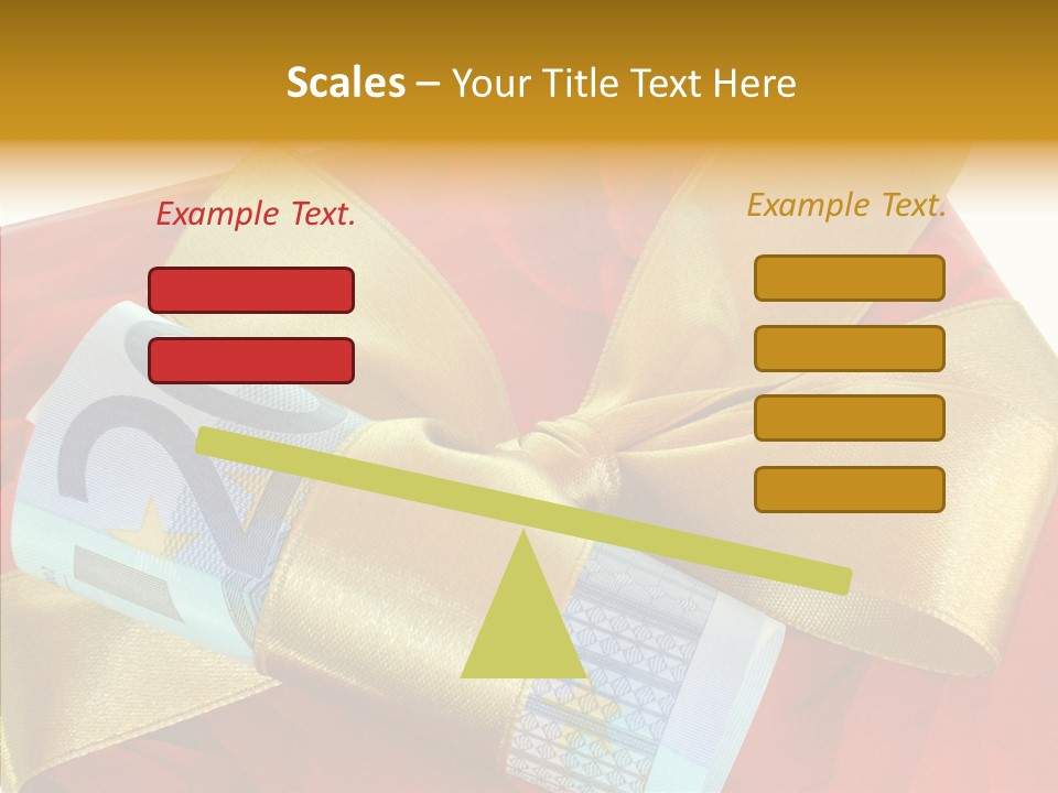 Weihnachten Schleife Freundschaft PowerPoint Template