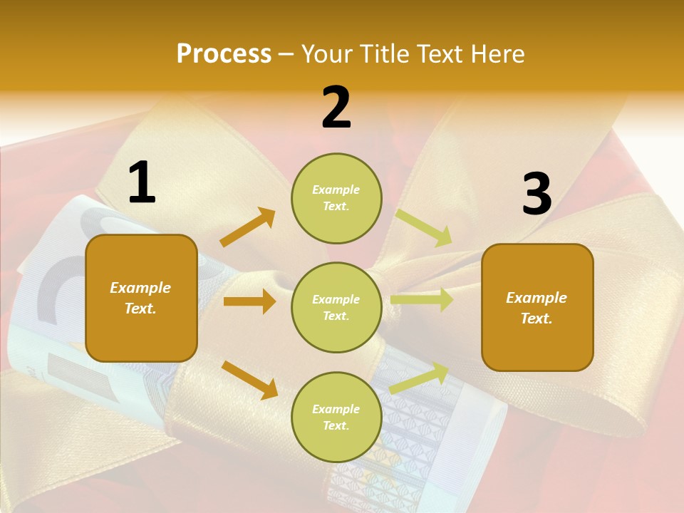 Weihnachten Schleife Freundschaft PowerPoint Template