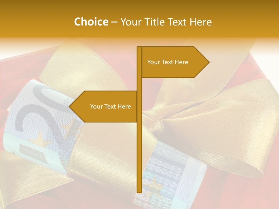 Weihnachten Schleife Freundschaft PowerPoint Template