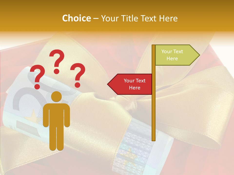 Weihnachten Schleife Freundschaft PowerPoint Template