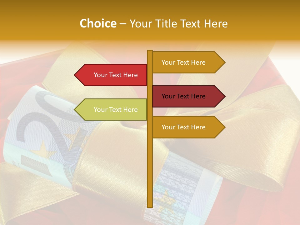 Weihnachten Schleife Freundschaft PowerPoint Template