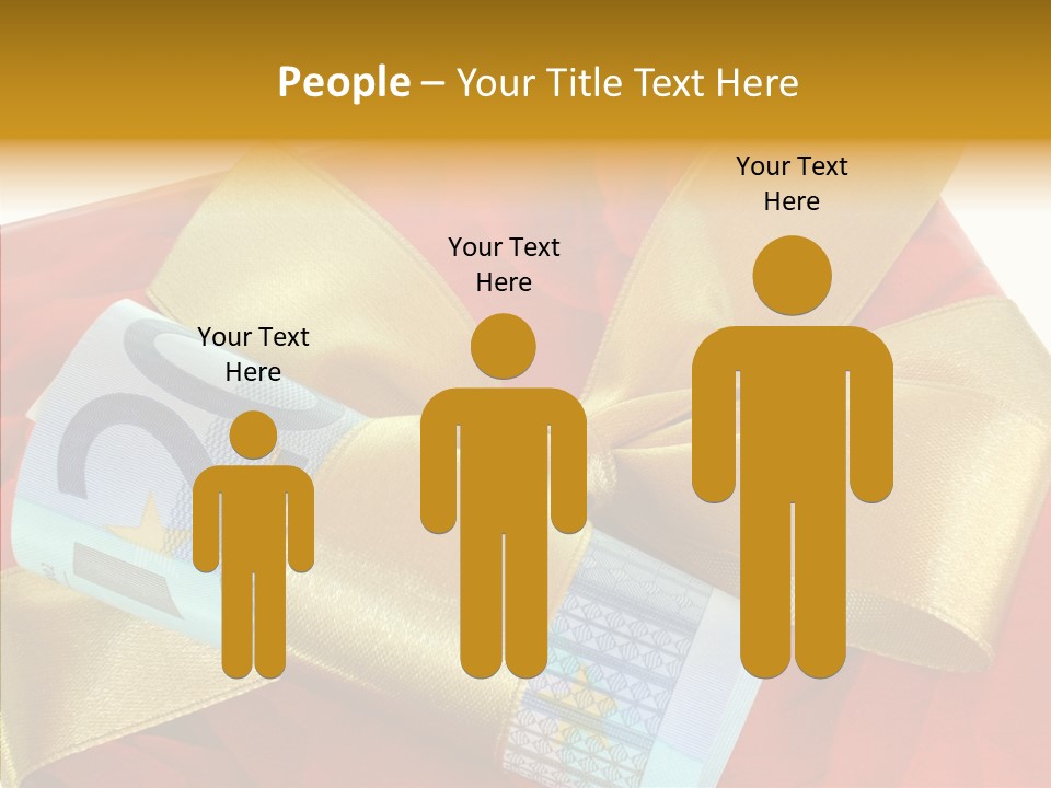 Weihnachten Schleife Freundschaft PowerPoint Template