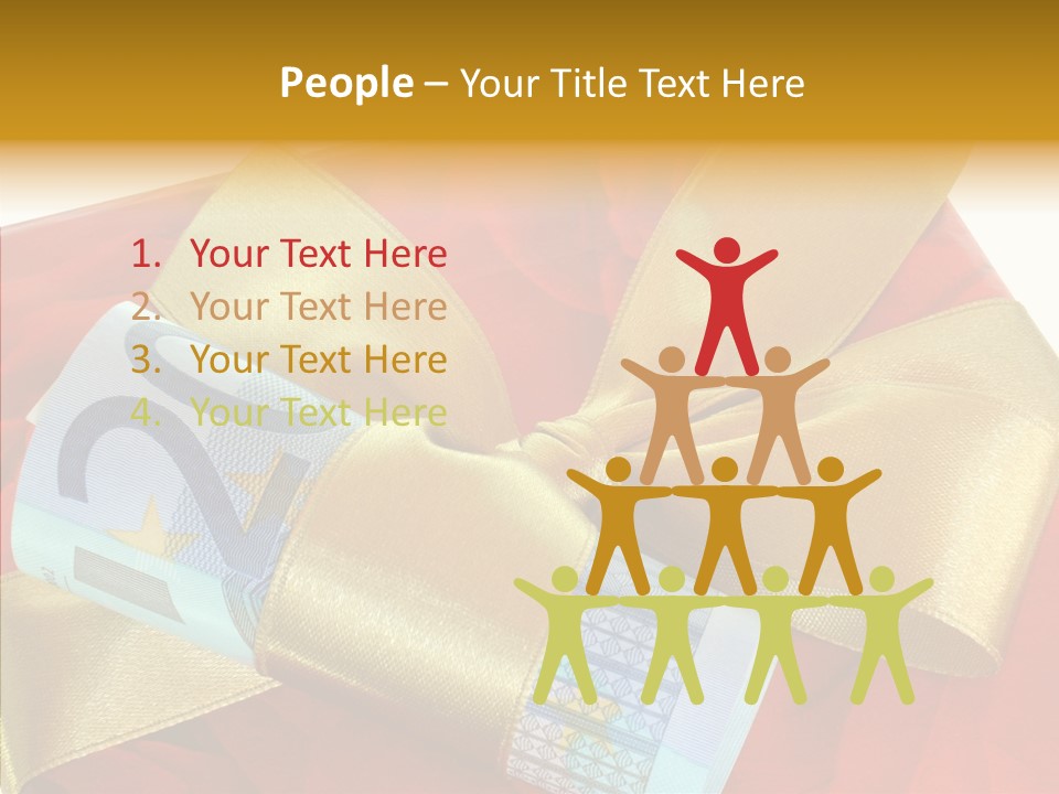 Weihnachten Schleife Freundschaft PowerPoint Template