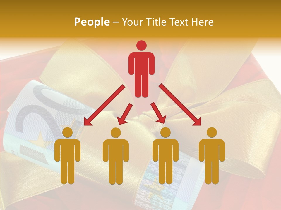 Weihnachten Schleife Freundschaft PowerPoint Template