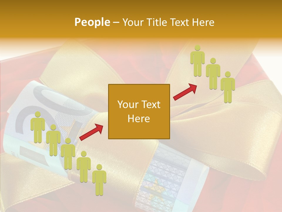 Weihnachten Schleife Freundschaft PowerPoint Template