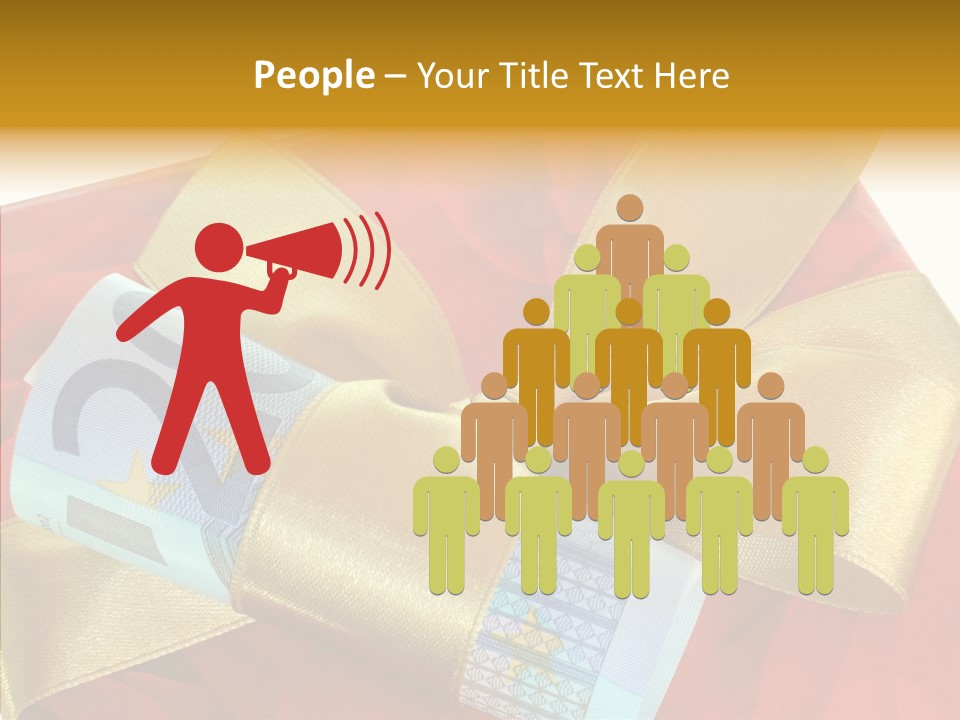 Weihnachten Schleife Freundschaft PowerPoint Template