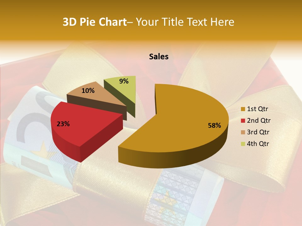 Weihnachten Schleife Freundschaft PowerPoint Template