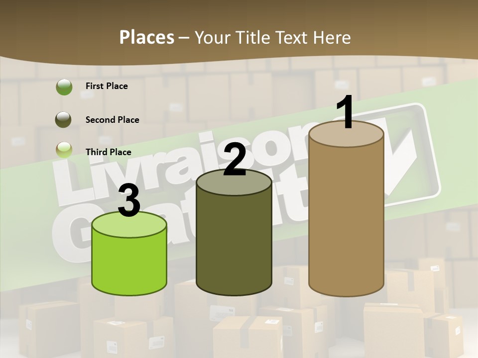 Shop Send Icon PowerPoint Template