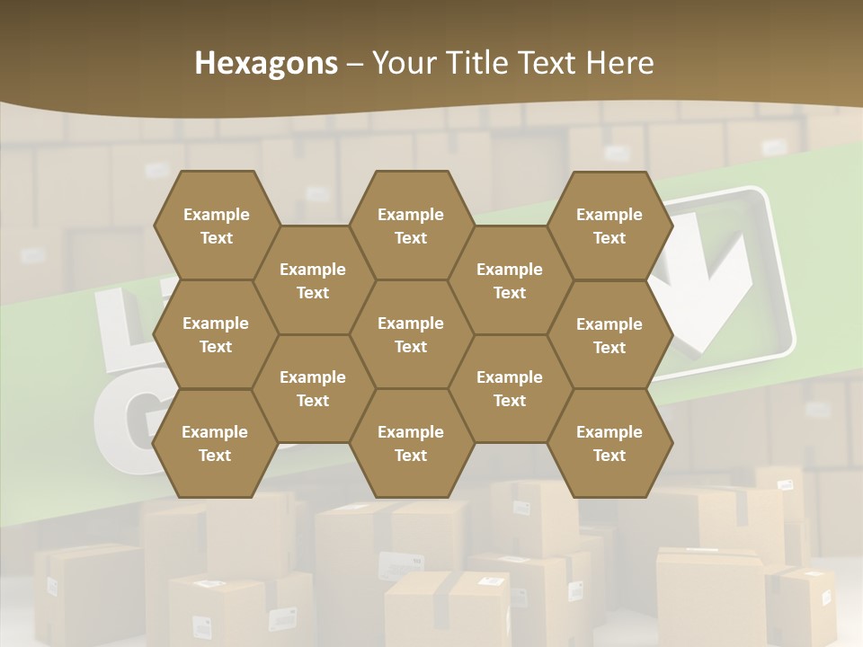 Shop Send Icon PowerPoint Template