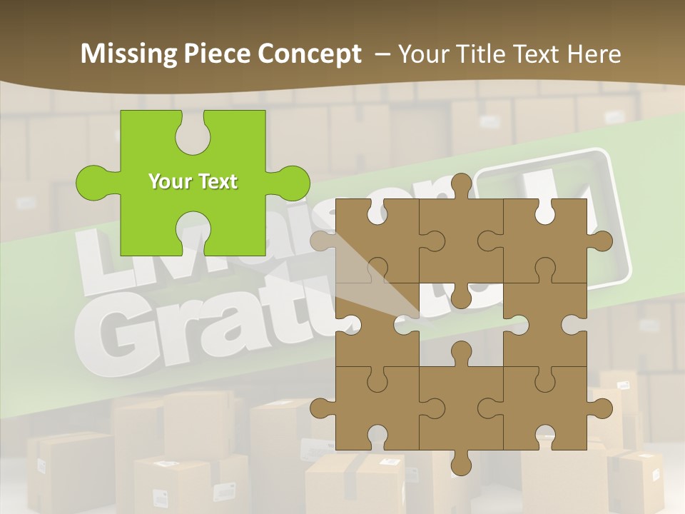Shop Send Icon PowerPoint Template