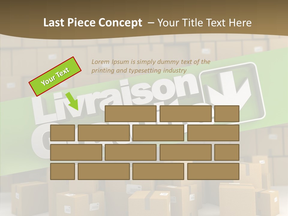 Shop Send Icon PowerPoint Template
