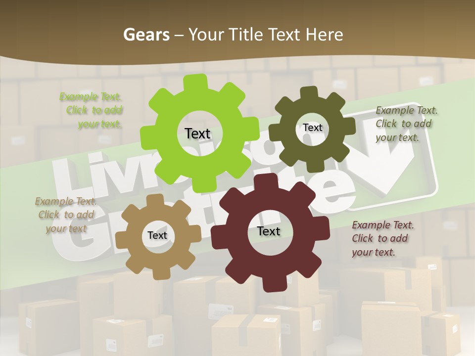 Shop Send Icon PowerPoint Template