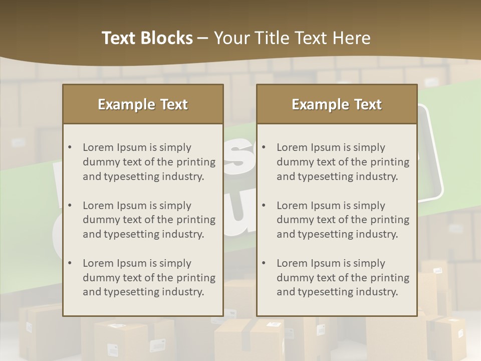 Shop Send Icon PowerPoint Template