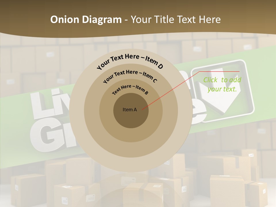 Shop Send Icon PowerPoint Template