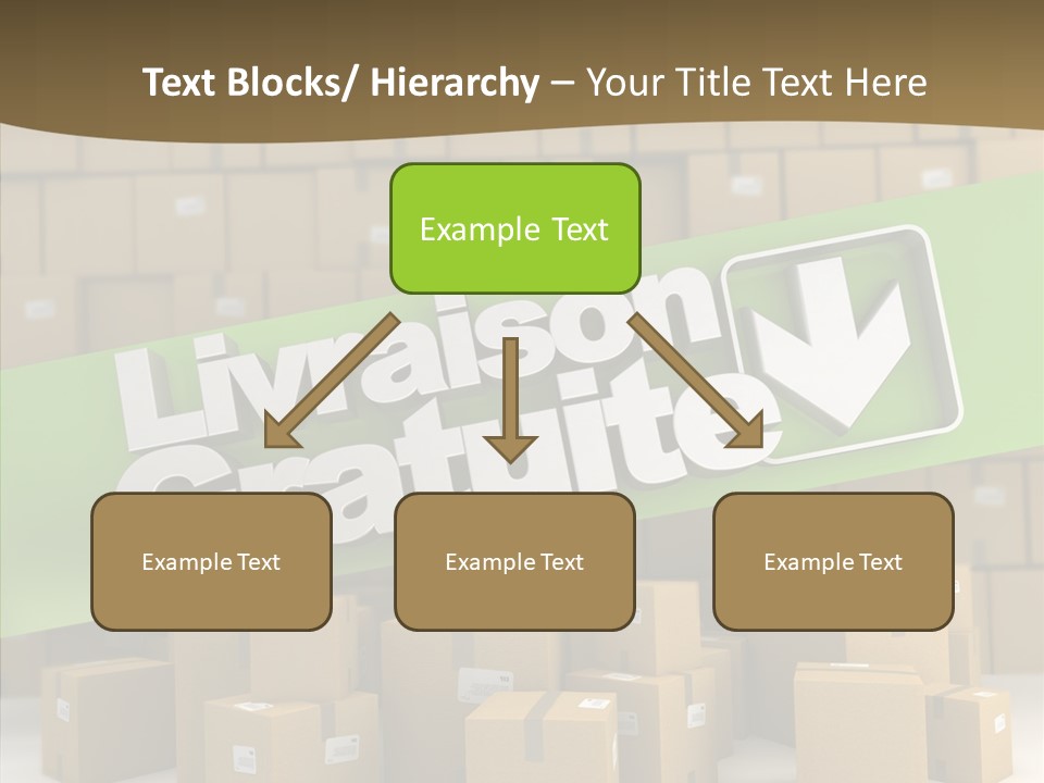 Shop Send Icon PowerPoint Template
