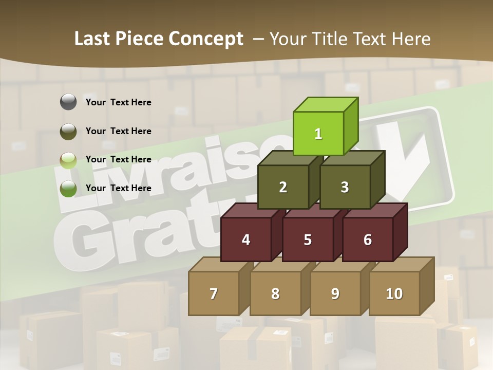 Shop Send Icon PowerPoint Template