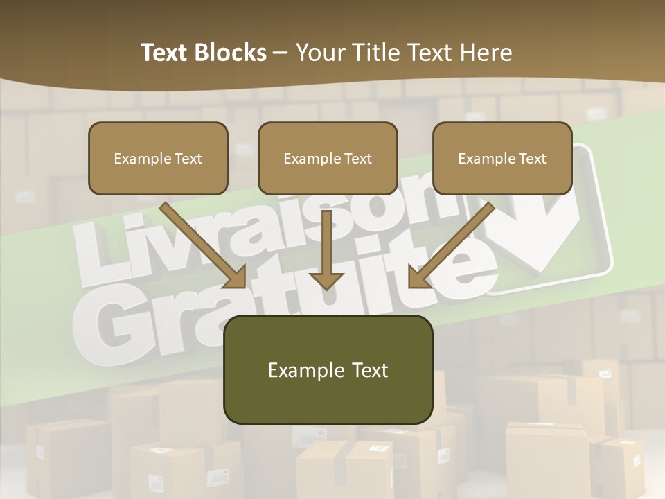 Shop Send Icon PowerPoint Template