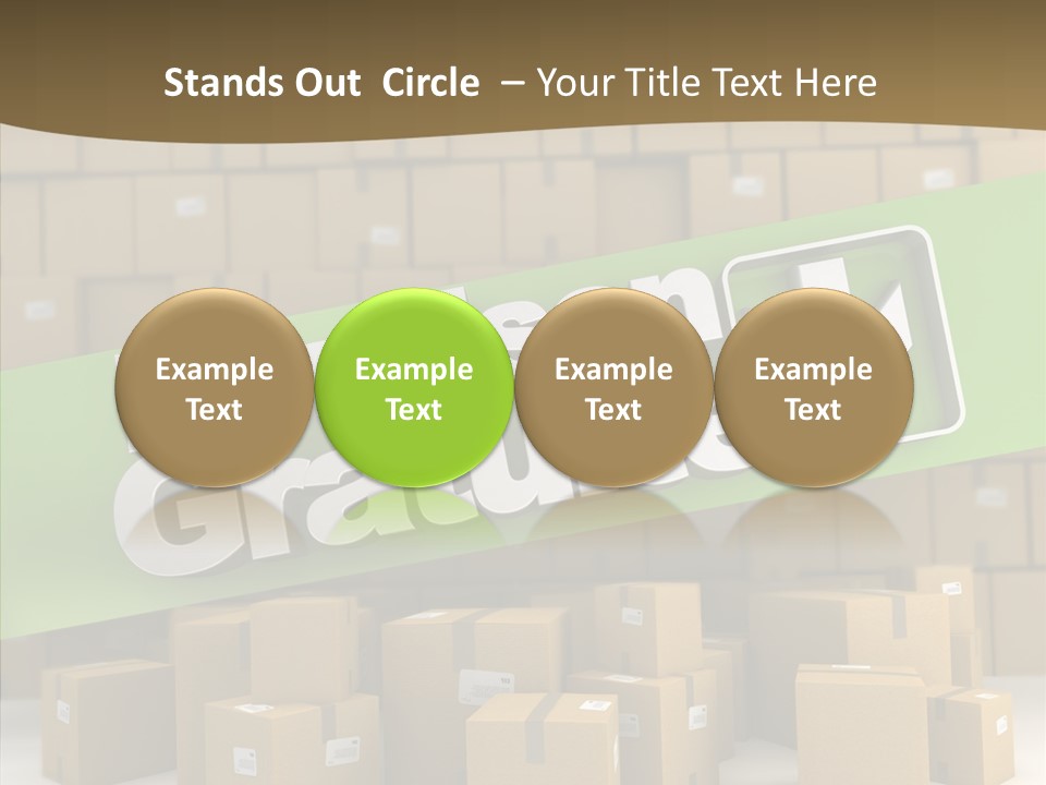 Shop Send Icon PowerPoint Template