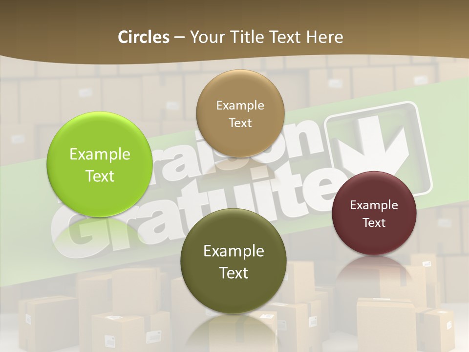 Shop Send Icon PowerPoint Template