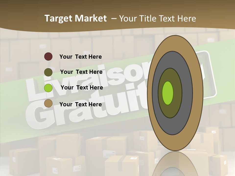 Shop Send Icon PowerPoint Template