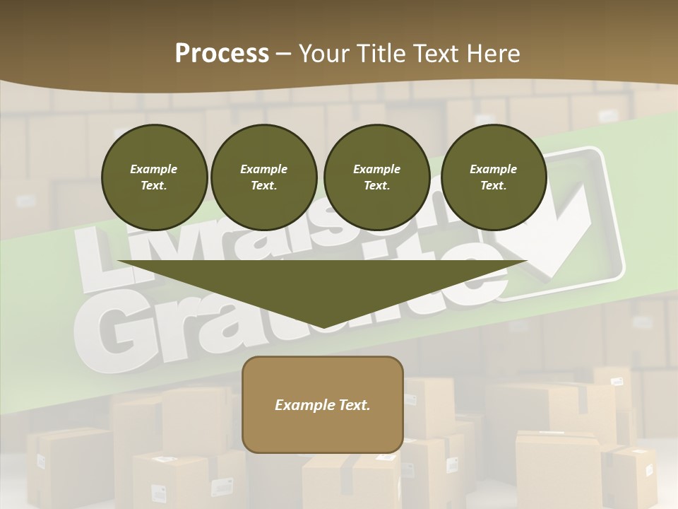 Shop Send Icon PowerPoint Template