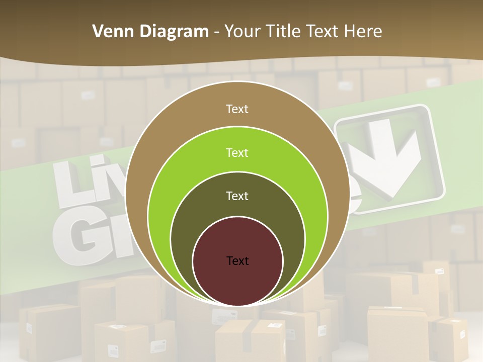 Shop Send Icon PowerPoint Template