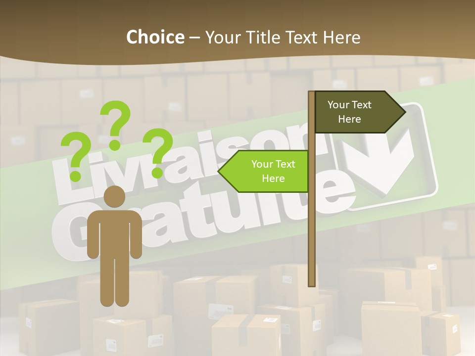 Shop Send Icon PowerPoint Template